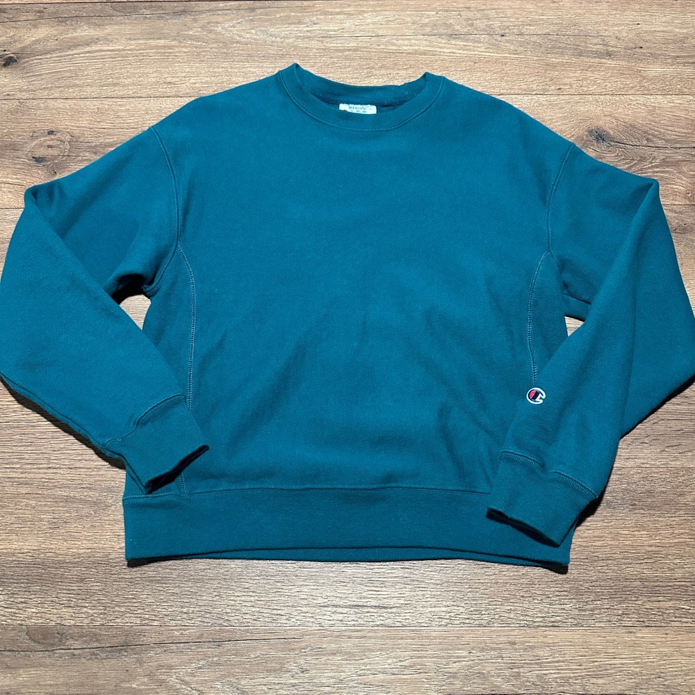 Vintage Champion Reverse Weave Teal Crewneck Sweatshirt Women's Medium